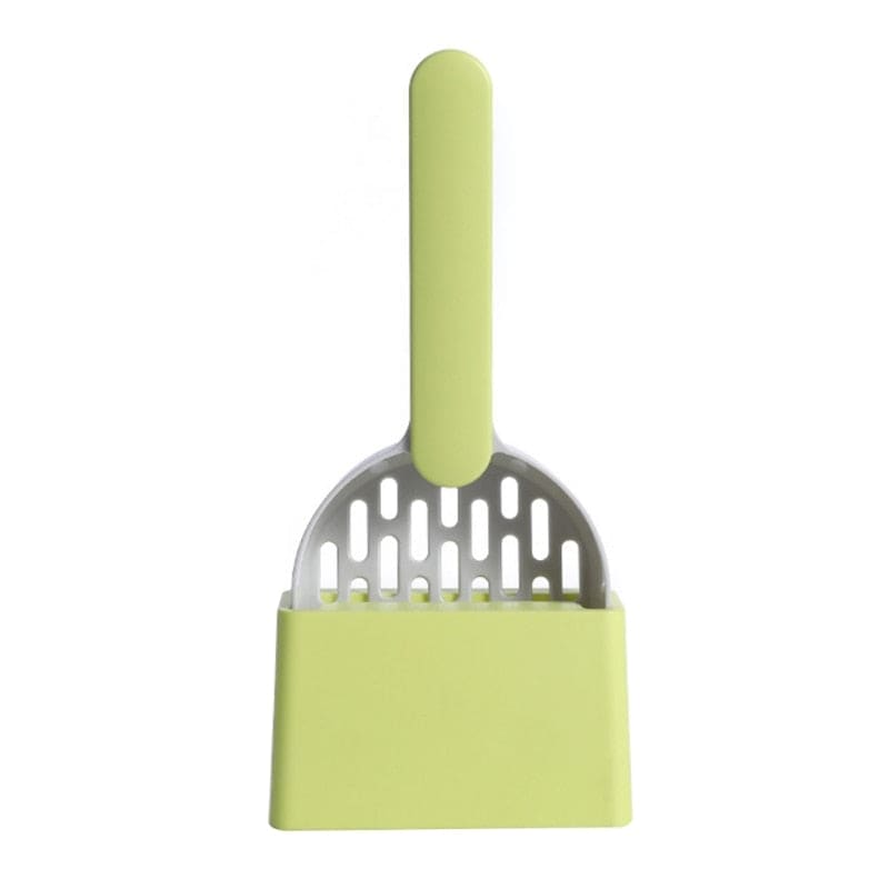 Durable Cat Litter Scoop with Base - Easy Storage & Cleaning-Cat Litter Scoop-Green-9-Colydia