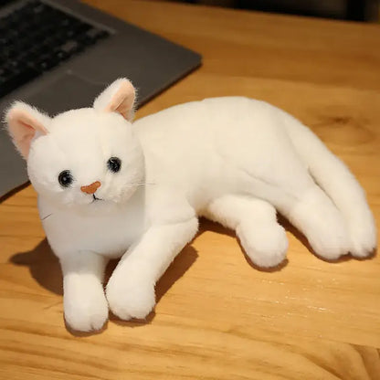 Soft White Cat Plush Toy – 31 cm Cuddly & Decorative Companion-Plush Toy-2-Colydia