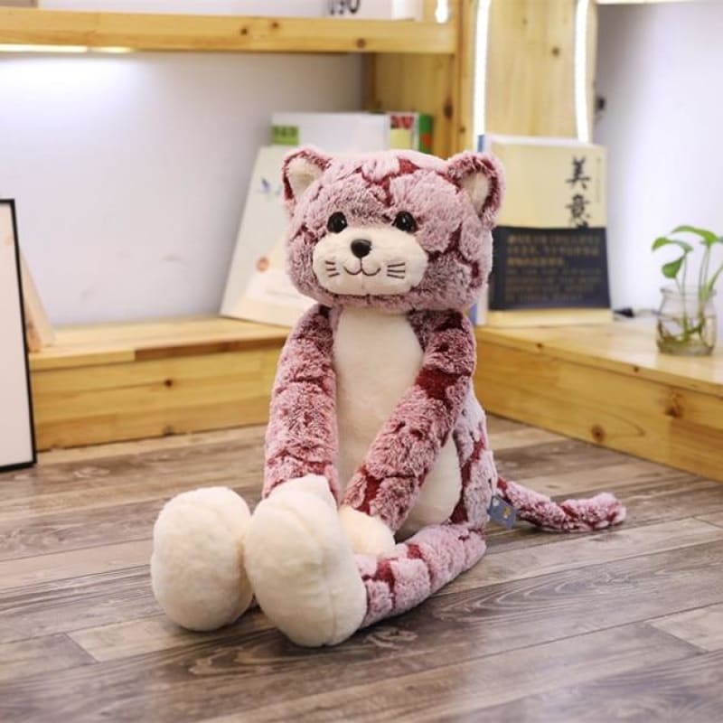 Adorable Lifelike Cat Plush Toy - Soft, Shiny Eyes, Perfect Gift-Plush Toy-50cm-Pink-8-Colydia