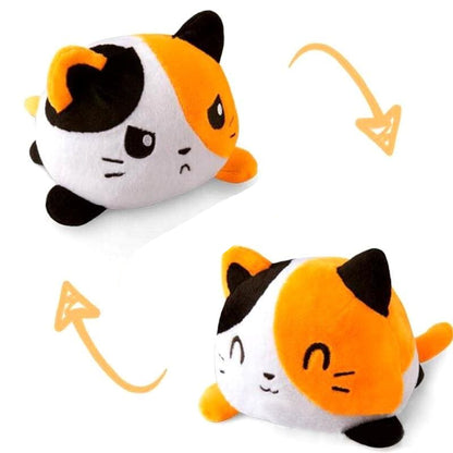 Adorable Kawaii Cat Plush Pillow - Soft, Comfortable, Cotton Filled-Kawaii Cat Plush Pillow-Bicolor-8-Colydia