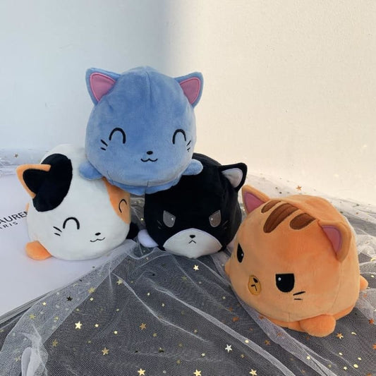 Adorable Kawaii Cat Plush Pillow - Soft, Comfortable, Cotton Filled-Kawaii Cat Plush Pillow-1-Colydia