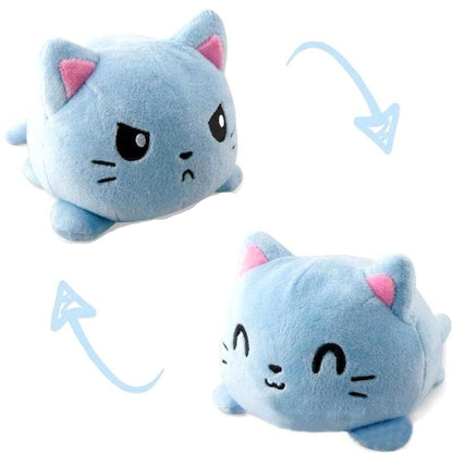 Adorable Kawaii Cat Plush Pillow - Soft, Comfortable, Cotton Filled-Kawaii Cat Plush Pillow-Blue-6-Colydia