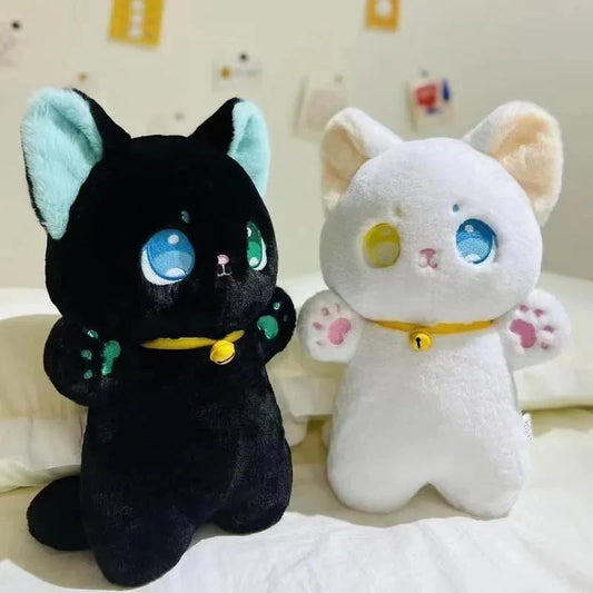 Kawaii Japanese Cat Plush Toy - Soft Cotton, 25cm Cuddle Buddy-Kawaii Cat Plush Toy-1-Colydia