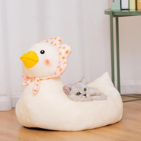 Cozy Penguin & Duck Pet Bed - Soft, Durable, Year-Round Comfort-Pet Bed-Duck-M-3-Colydia