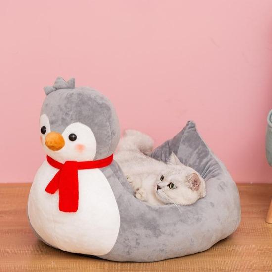 Cozy Penguin & Duck Pet Bed - Soft, Durable, Year-Round Comfort-Pet Bed-Penguin-M-2-Colydia