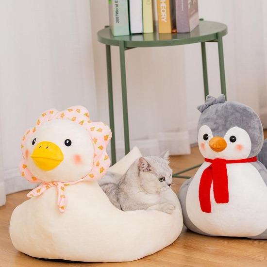 Cozy Penguin & Duck Pet Bed - Soft, Durable, Year-Round Comfort-Pet Bed-5-Colydia