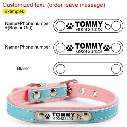 Custom Engraved Pet Collar with Durable PU Leather and Comfort Fit-Custom Engraved Pet Collar-2-Colydia