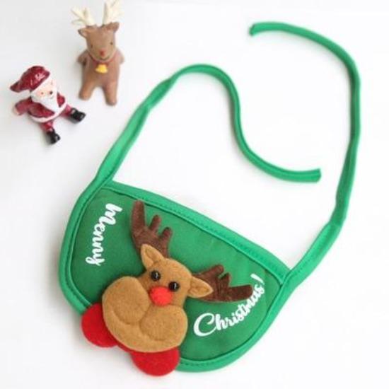 Holiday Pet Costume Bundle: Christmas Hat & Bibs for Cats/Dogs-Pet Costumes-Reindeer Bib-S-3-Colydia