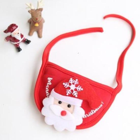 Holiday Pet Costume Bundle: Christmas Hat & Bibs for Cats/Dogs-Pet Costumes-Santa Bib-S-5-Colydia