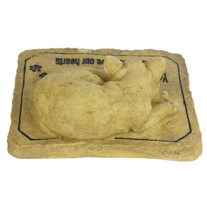 Weather-Resistant Commemorative Cat Tombstone with Candle Holder-Memorial Garden Stone-5-Colydia