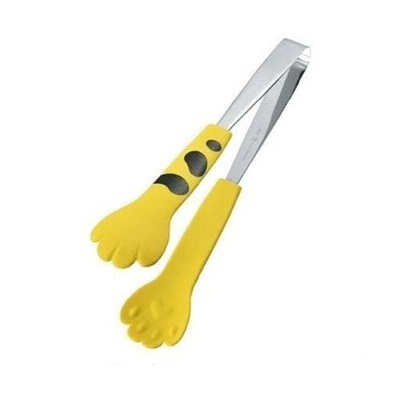 Adorable Cat Paw Food Tongs - Heat Resistant, Non-Slip Handle-Kitchen Tongs-Yellow (Size M)-9-Colydia