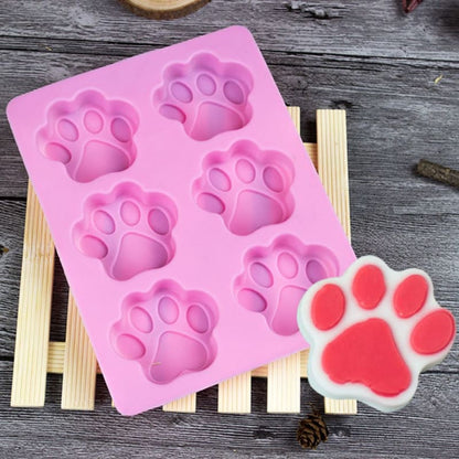 Cat Paw Silicone Mold Plaque - 6 Durable, Easy-Clean Molds-Silicone Baking Mold-3-Colydia