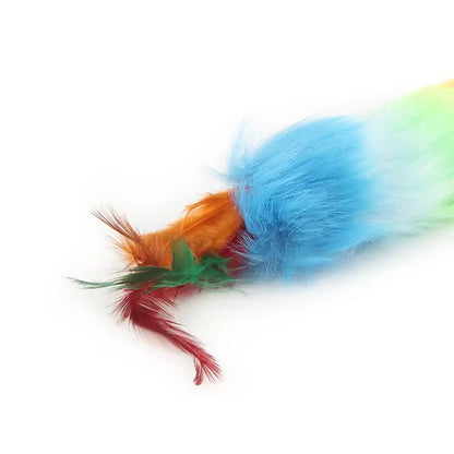 Interactive Multicolored Cat Feather Wand Set of 5 for Playtime-Cat Toys-5 feather wands-5-Colydia