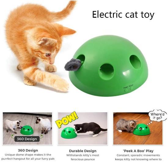 Interactive Cat Toy with 360° Dome, Peek-a-Boo Play & Auto Shut Off-Interactive Cat Toy-3-Colydia