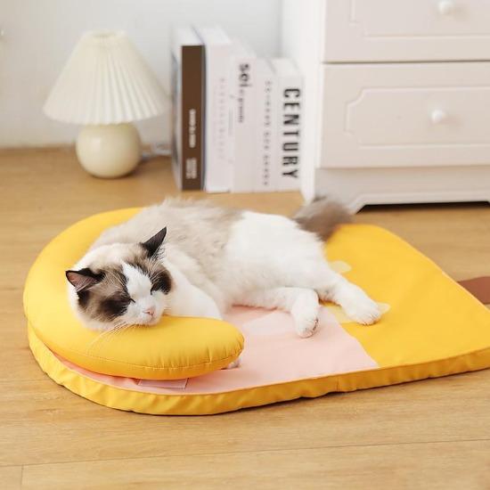 Cooling Ice Silk Pet Mat with Waterproof Lining & Detachable Pillow-Pet Cooling Mat-6-Colydia