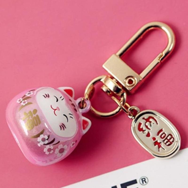 Charming Iridescent Cat Keychain for Bags, Keys, and Backpacks-Keychain-Pink Cat-2-Colydia