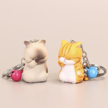 Cute Cat Ear Keychains with Colorful Bells - Unique TRINKAT Design-Keychain-1-Colydia