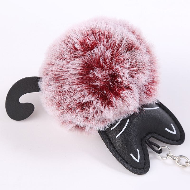 Elegant Cat Pom Pom Keychain with Fur Ball – Perfect for Cat Lovers-Keychain Accessories-6-Colydia