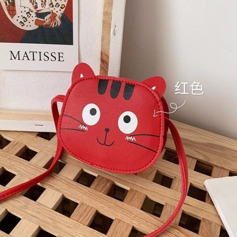 Cute Cat Coin Wallet for Girls – Fun, Portable & Stylish-Coin Wallet for Kids-Red-8-Colydia