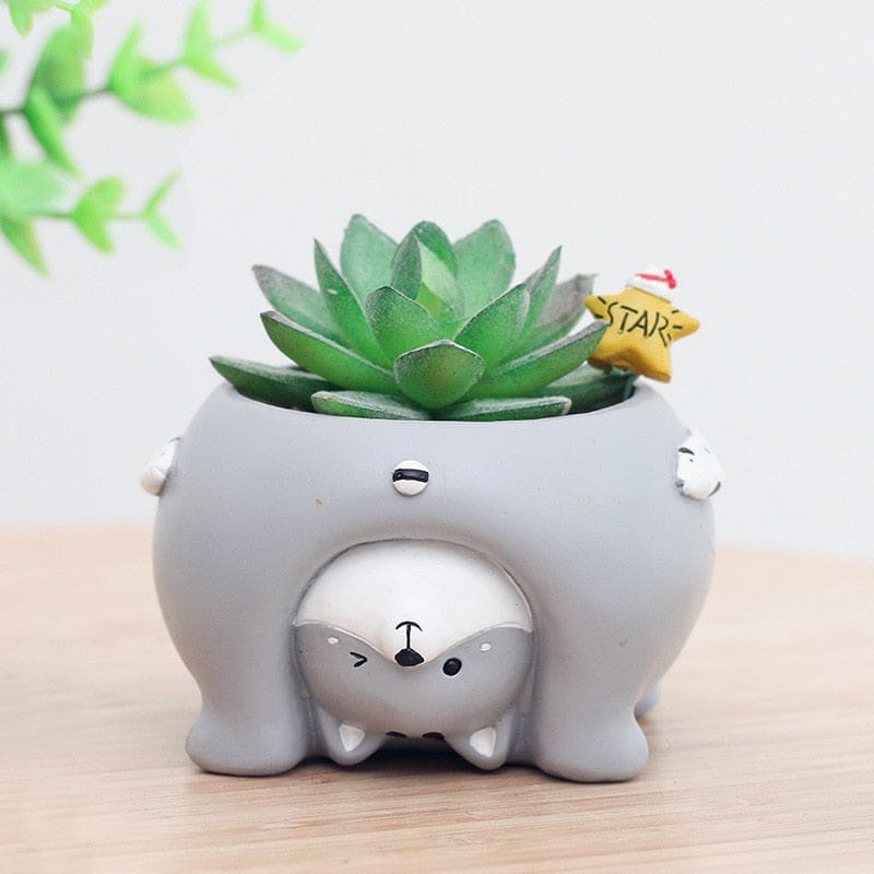 Playful Resin Cat Planter for Indoor & Outdoor Gardening Decor-Cat Planter-2-Colydia