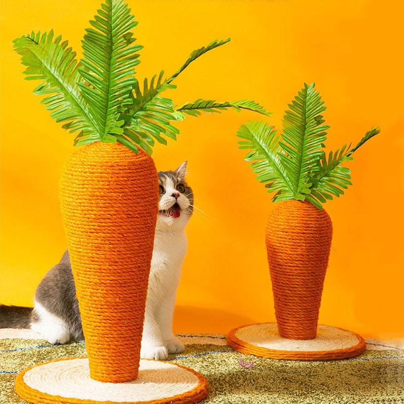 Durable Sisal Carrot Scratching Post for Cats - Fun & Stylish Design-Cat Scratching Post-2-Colydia