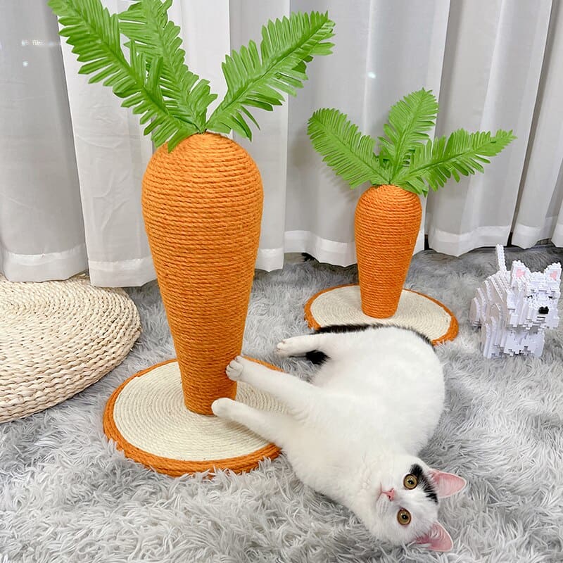 Durable Sisal Carrot Scratching Post for Cats - Fun & Stylish Design-Cat Scratching Post-8-Colydia