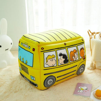 Charming Cotton School Bus Pet Bed with Removable Mat, Multiple Sizes-Pet Bed-7-Colydia