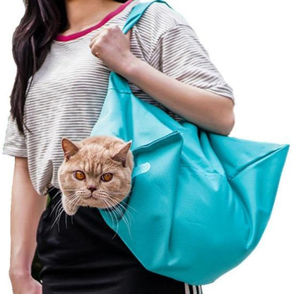 Effortless Entry Cat Carrier & Grooming Sack - Ideal Travel Companion-Cat Carrier & Grooming Bag-2-Colydia