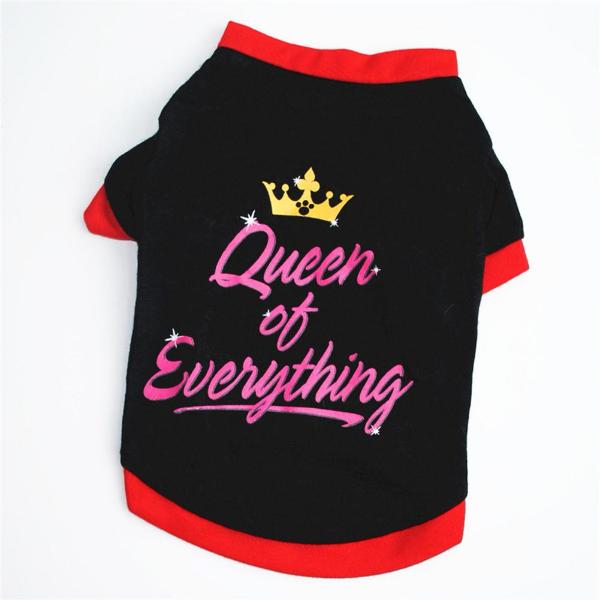 Elevate Her Style with the Chic Sassy Queen of Everything Pet Tee-Pet Apparel-3-Colydia