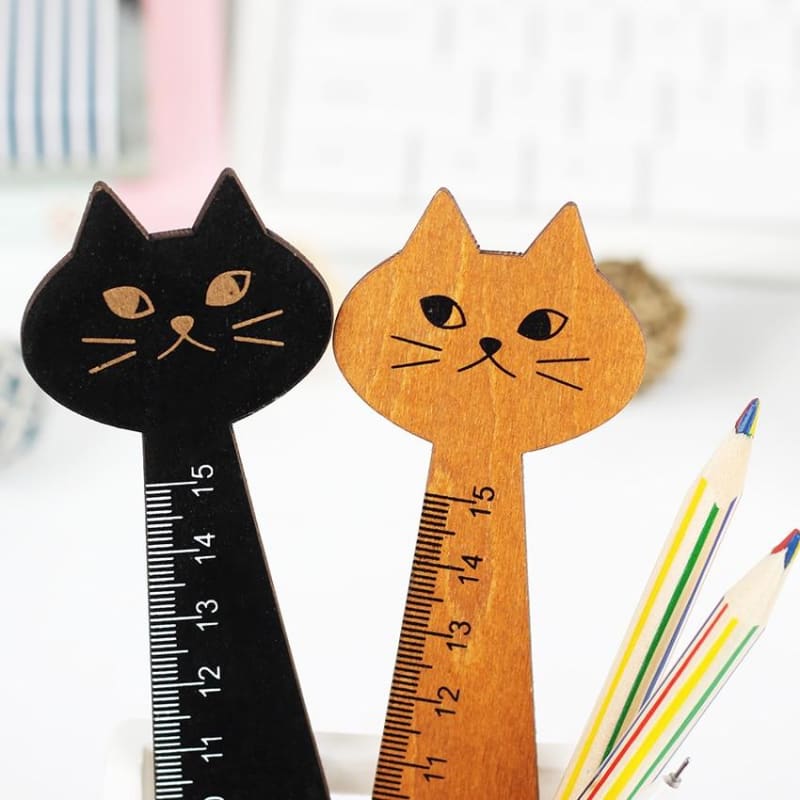 15cm Cat Head Ruler for Kids | Durable, Cute & Flexible Design-Cat Head Ruler-3-Colydia