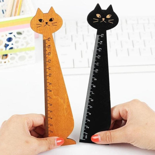 15cm Cat Head Ruler for Kids | Durable, Cute & Flexible Design-Cat Head Ruler-1-Colydia