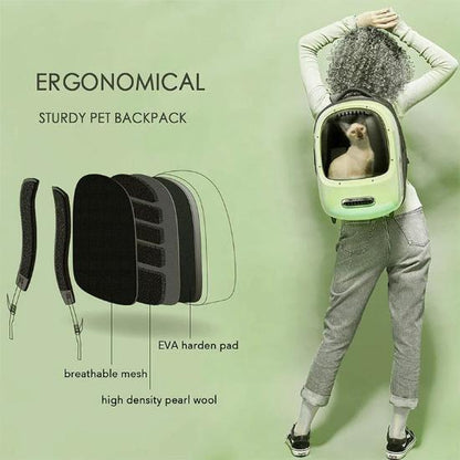 Cat Carrier Backpack with USB Fan and Night Light for Travel-Pet Carrier Backpack-4-Colydia