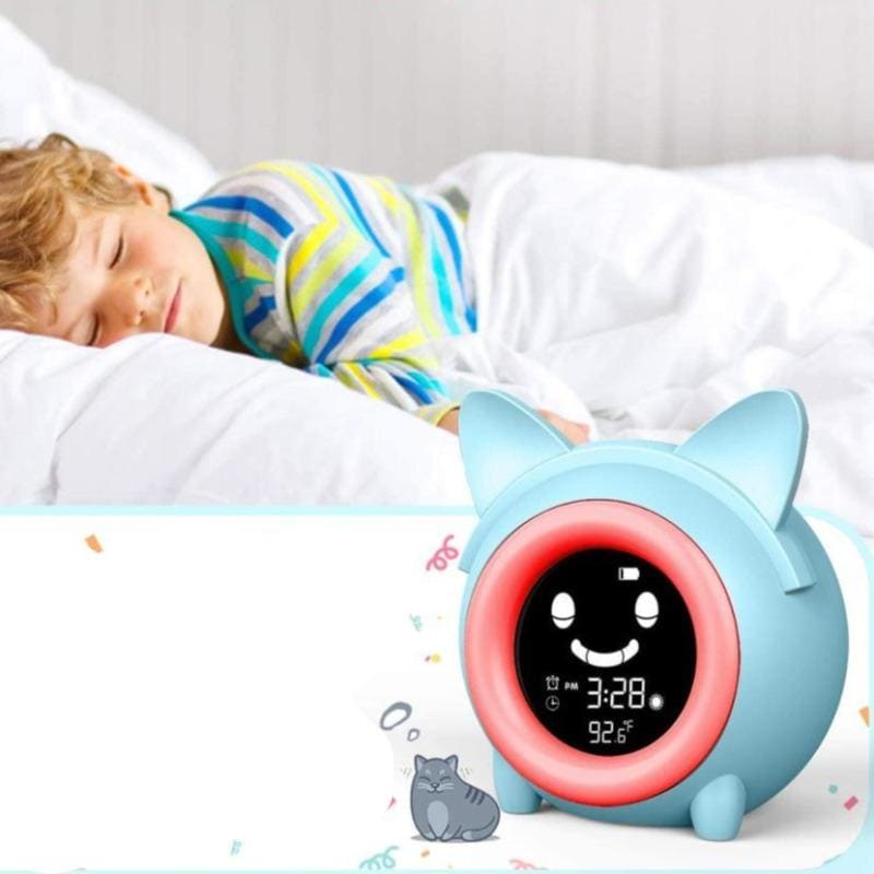 Children's Cat Alarm Clock with Soothing Sounds & Sleep Cues-Children's Alarm Clock-3-Colydia