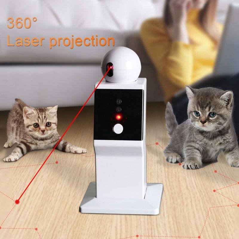 360° Rotating Laser Robot Toy with USB Charger for Cats Fun-Laser Toy for Cats-1-Colydia