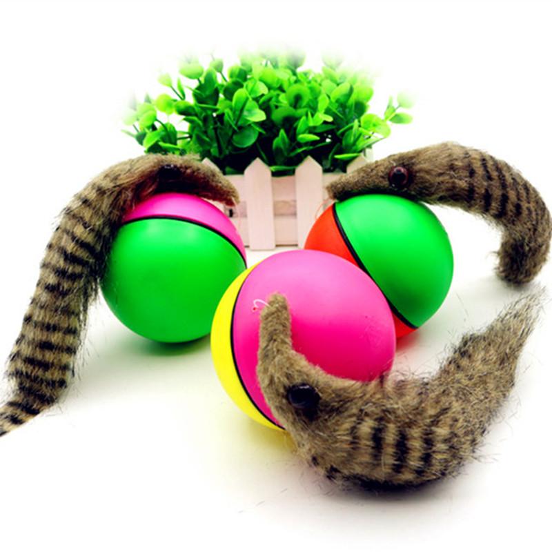 Interactive Cat Toy: Rolling Weasel with Water-Resistant Fun-Interactive Cat Toy-1-Colydia