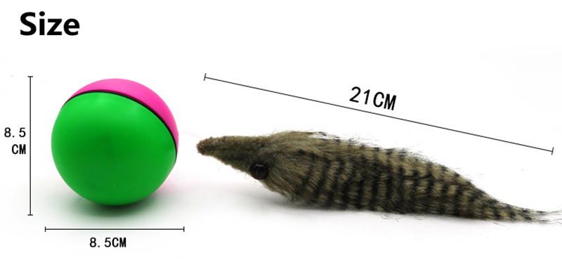 Interactive Cat Toy: Rolling Weasel with Water-Resistant Fun-Interactive Cat Toy-3-Colydia