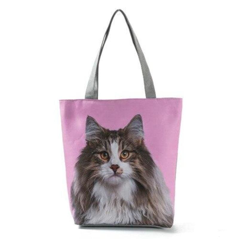 Stylish Canvas Cat Sling Bag - Large, Durable & Machine Washable-Cat Sling Bag-Maine coon-1-Colydia