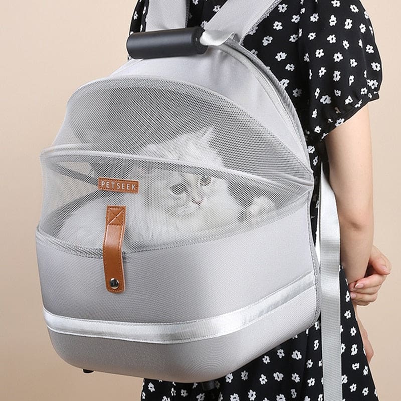 Breathable Air Mesh Backpack for Kittens - Lightweight & Stylish-Cat Carrier Backpack-11-Colydia