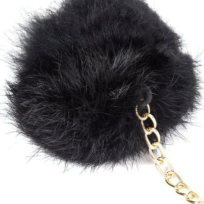 Chic Round Cat Silhouette Handbag with Pompom and PU Leather Strap-Cat-themed Handbag-8-Colydia