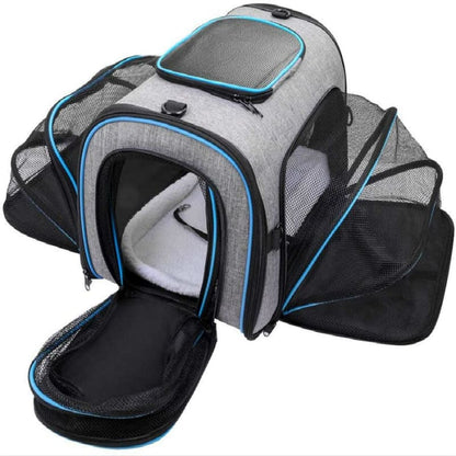 Expandable Cat Carrier Bag with Ventilation & Waterproof Material-Pet Carrier-15-Colydia