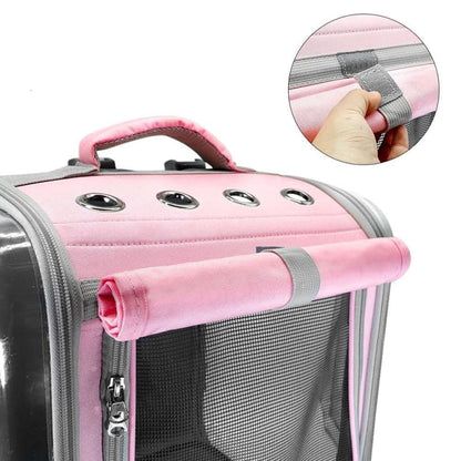 Transparent Capsule Cat Backpack - Stylish, Lightweight & Portable-Pet Carrier Backpack-4-Colydia