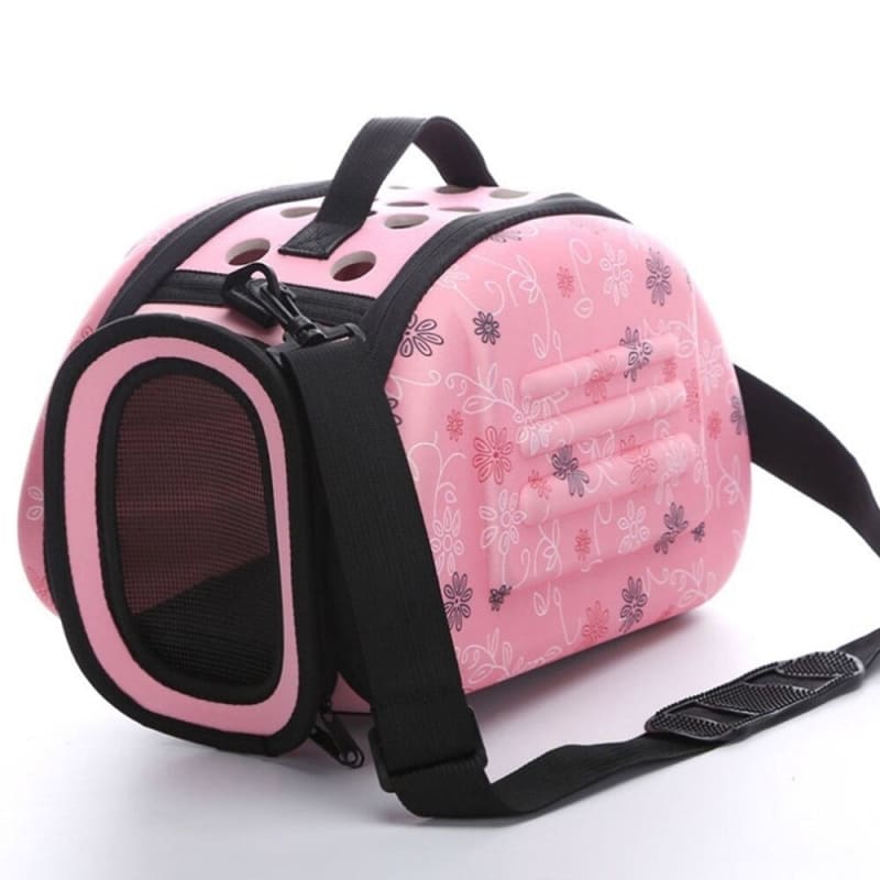 Foldable Waterproof Kitten Transport Bag with Ventilation Window-Pet Travel Bag-Pink / S (36x23x20cm)-11-Colydia