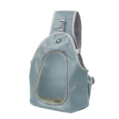 Comfortable Cat Front Carrier with Shoulder Strap for Easy Travel-Cat Carrier-Blue-S (35x26x13cm)-11-Colydia