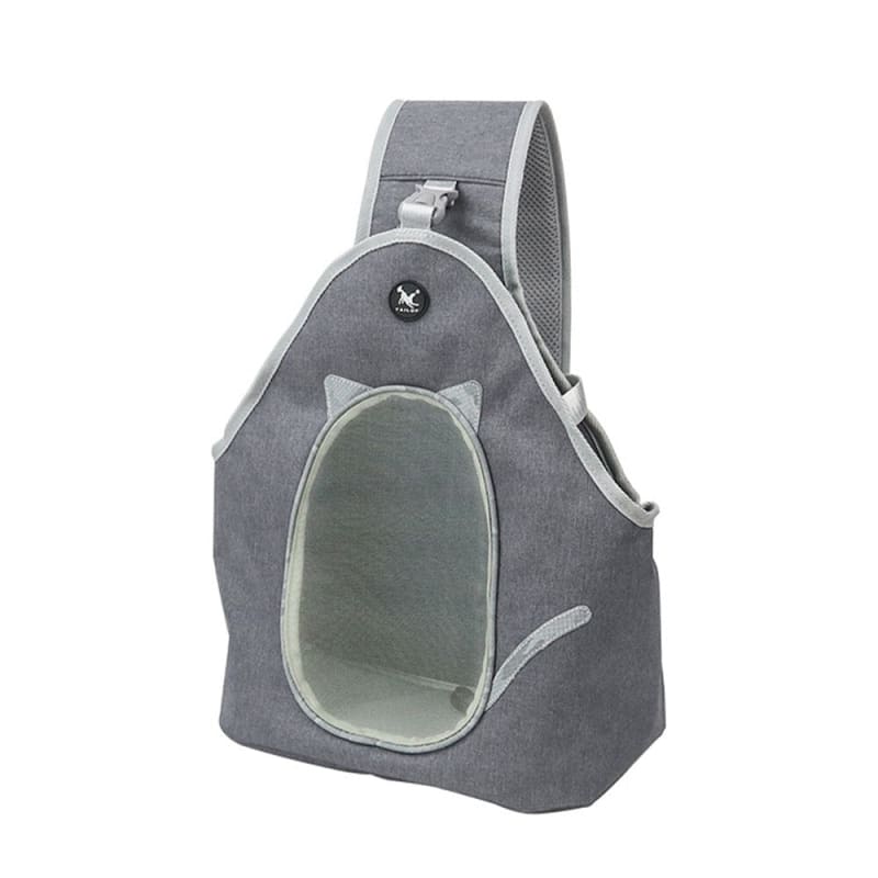 Comfortable Cat Front Carrier with Shoulder Strap for Easy Travel-Cat Carrier-Gray-S (35x26x13cm)-10-Colydia