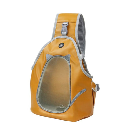 Comfortable Cat Front Carrier with Shoulder Strap for Easy Travel-Cat Carrier-Orange-S (35x26x13cm)-12-Colydia