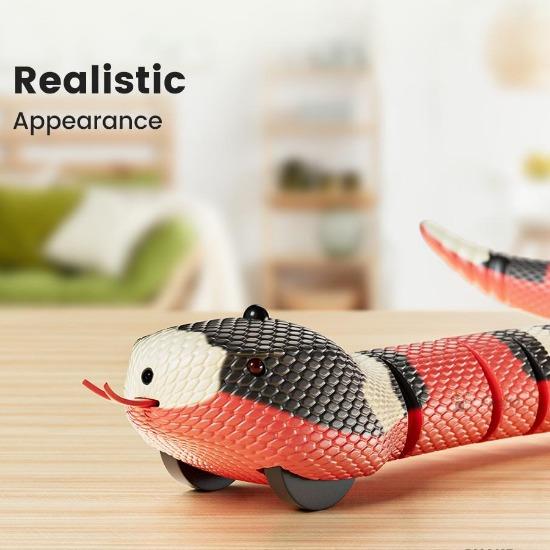 Interactive Snake Toy for Cats with Smart Sensors & USB Charging-Interactive Cat Toy-2-Colydia