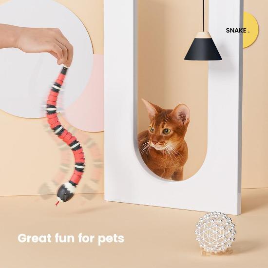 Interactive Snake Toy for Cats with Smart Sensors & USB Charging-Interactive Cat Toy-6-Colydia