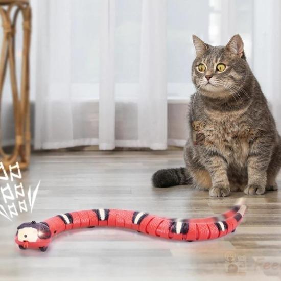 Interactive Snake Toy for Cats with Smart Sensors & USB Charging-Interactive Cat Toy-1-Colydia