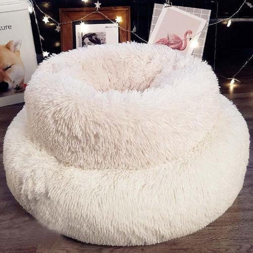 Ultra-Soft Calming Pet Bed - Washable, Lightweight Relaxation-Pet Bed-white-M-4-Colydia