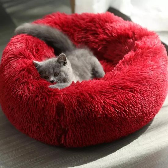 Ultra-Soft Calming Pet Bed - Washable, Lightweight Relaxation-Pet Bed-red-M-7-Colydia